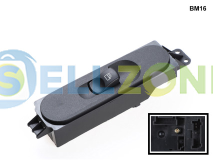 Μαύρος Διακόπτης παραθύρου για Mercedes Sprinter VW Crafter - BM16